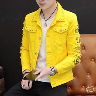 ✨Ready Stock✨ jaket jeans lelaki Baju Kerja jaket Denim jacket men's new Korean version handsome stu