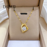 DALATI Love Eccentric Titanium Steel Clavicle Necklace