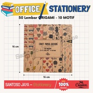 Ina Craft Paper Edition Folding Paper 16x16 cm - 50 Origami 10 Motifs