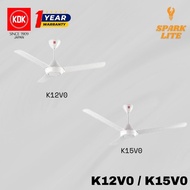 KDK K12V0 K15V0 48" 60” Regulator 3 Blades Ceiling Fan / 48" 60" Kipas Siling