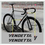 CUTTING STICKER Fixie Bike Sticker Vendetta Cutting Sticker Fixie Bike FREE CUSTOM