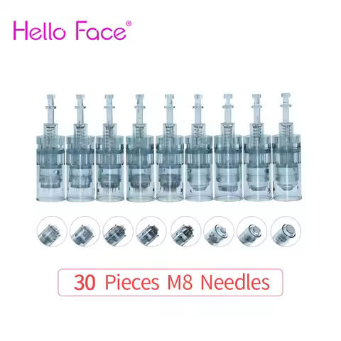 Dr pen M8 Cartridges 30 PCS Bayonet Needles dr pen M7S cartridge derma pen tips 11 16 36 42 pin Nano