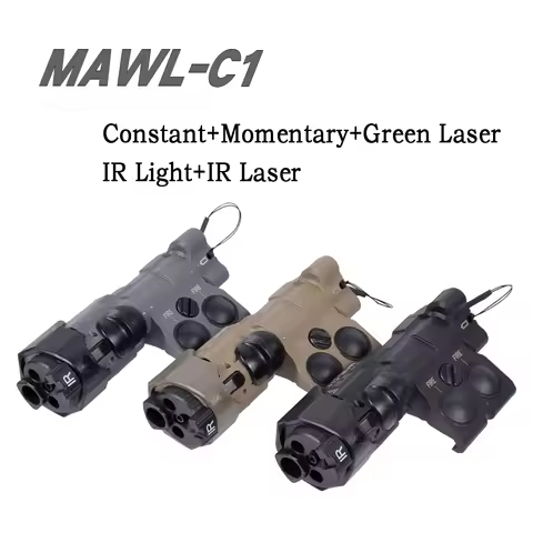 MAWL C1 Night Vision Rifle Scope Optical Monocular Green Laser White LED Light Weapons Scout AR15 HK