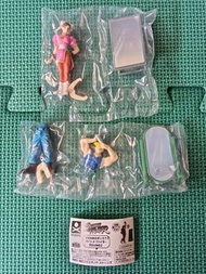 Stasto Street Fighter 街頭霸王 照鏡2 扭蛋 春麗,軍佬