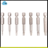 7Pcs Set Star Bit Screwdriver Drill Bits Screw Driver Magnetic 1/4Inch Hex Shank Hand Tools Five-Poi