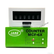 Counter Model MCF-6X 6 Digits (Counting Quantity) Power Supply Has 24vdc 220VAC.