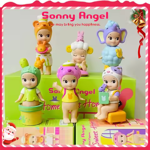 Home Sweet Home Sonny Angel Blind Box Mini Anime Figures Ornaments Dolls Fans Children Christmas Bir