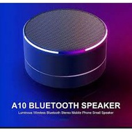 A10 Bluetooth Speaker Portable Aluminum Led Light TF Card A2DP Bluetooth Speaker 3W 600mAh