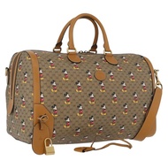 GUCCI Micro GG Supreme Disney Boston Bag PVC 2way Beige 547953 Auth 168297SM