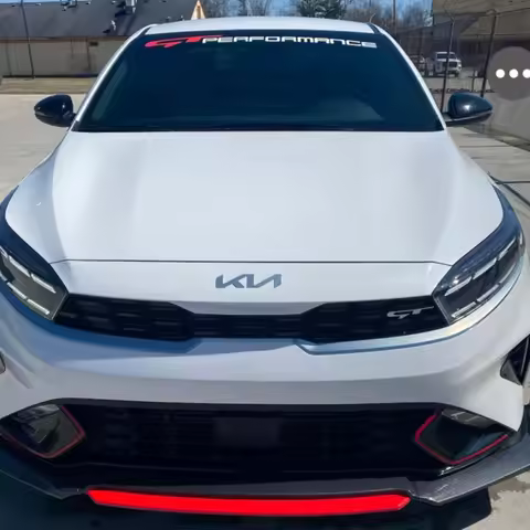 90cm GT Performance Windshield Window Sticker Suitable for Ceed Proceed Stinger no Backgraound