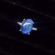 Raw Ore Kyanite Ring Stainless Steel Live Cat's Eye