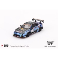 Mini GT 1/64 #855 Nissan Silvia (S15) D-MAX #70 D-MAX Racing 2023 D1 Grand Prix (Blister Packaging)