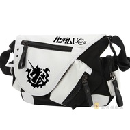 กระเป๋าสะพายข้างผ้าแคนวาส ลายการ์ตูน Mobile Suit Gundam Unicorn กระเป๋าสะพายข้างผู้ชายแบบสะพายไหล่เด