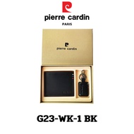 Pierre Cardin (ปีร์แอร์ การ์แดง)ชุดของขวัญ ชุดGift set กระเป๋าธนบัตร+พวงกุญแจ รุ่น G23-WK-1 พร้อมส่ง