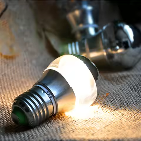 AC 110-220V LED Bulb Decorative Shadeless E27 E14 LED 5W 7W Base Light Mirror Bulb Half Silver Led F