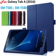 For Samsung Galaxy Tab A (2016) SM-T585 SM-T580 Magnetic Flip Protective Case TabA A6 T580 T585 Slim Lightweight Leather Stand Cover