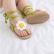 Prewalker shoes baby gladiator flower sandals