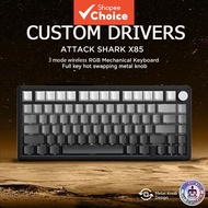 ATTACK SHARK X85 keyboard for laptop 75% Gasket Wireless Mechanical Gaming PBT Keycap Hot Swap Linea