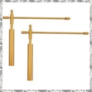 [D E O K] 2pcs Copper Dragon Seeking Dowsing Rod Outdoor  Water Witching Adjustable Detector Measuri