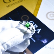 Silver 925 Original Ring For Women Emerald Green Adjustable rings Fashion Jewellery/Cincin Perak Perempuan Murah KK1490