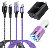 S25 Ultra Quick Charge 3.0 Pengecas Dinding Blok C Kabel Pengecas Android dengan Palam Kereta Pengec