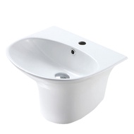 NEUCHATEL AROSA OVAL 460 Wall Hung Basin (BSWHAOV460WT) C/W Fixing Bolt (AXWHBSS000GS)