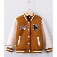 Varsity Jacket for Boys and Girls Initial R Ages 2 3 4 5 6 7 8 9 10 11 12 Years Baseball Jacket for 