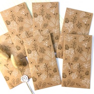 6pcs Natural Two-tone Leaf Angpau Money Envelopes 9x17cm by fgpaper