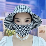 【Preferred Recommendation】New Sun Hat Integrated Men's and Women's Summer Tea Picking Cycling Cover Face Uv Sun Protecti