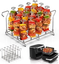 Hot Air Fryer Skewers, Airfryer Grill Grate Compatible with Ninja Foodi AF500EU, Hot Air Fryer Cooki