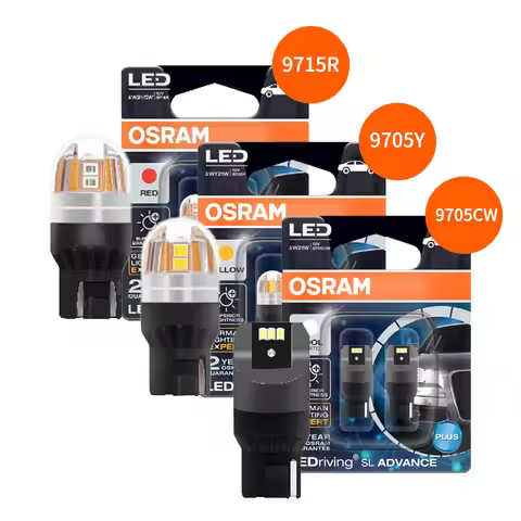 OSRAM T20 Upgrade LED Signal Light W21W WY21W W21/5W 12V W3X16q LEDriving SL Advance LED Car Turn si