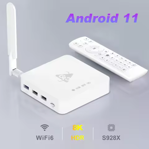 Smart TV Box H96 Max M12 Amlogic S928X Andriod11 8K Wifi6 BT5.4 Voice Remote Media Player Android AI