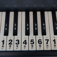 Piano Keyboard Sticker Electronic Keyboard Piano Keyboard Sticker Transparent Self-Study Keyboard St
