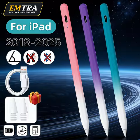 Stylus Pen Gradient color for Apple iPad Palm Rejection Power Display For iPad Pencil Accessories 20