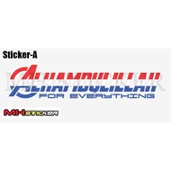 Alhamdulillah Cermin Kereta Avengers Fonts Vinyl Cutting Stickers  Alhamdulillah Car Windscreen Aven