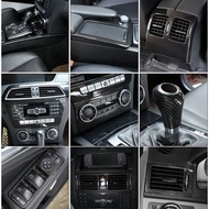 Carbon Fiber Car Interior Decoration Trim Stickers For Mercedes benz C Class W204 C180 C200 2007-201