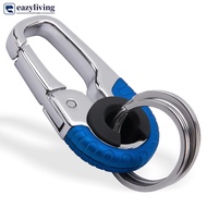 EAZYLIVING 1Pc Metal Car Keychain Key Holder Keyring Men's Key Chain Ring Auto Accessories F5X5
