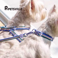 Pai Thinking Dog Leash Collar Small Dog Dog Collar Symphony Contrast Color Medium-Sized Dog Doberman