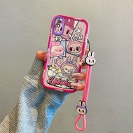 สำหรับ Redmi เคส9A เชือก Redmi9A ซิลิโคนหรูหรากันกระแทกขอบการ์ตูนเคสใส่โทรศัพท์สายคล้องแบบมีเคสเซลล์