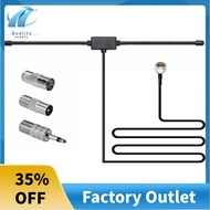 FM Radio Antenna FM F-Head Sheep Horn Antenna for Car FM TV Radio Station 75 Ohms F Female to TV3.5 