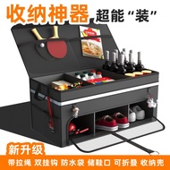 RD Double-Layer Oxford Cloth Car Boot Organiser Foldable Car Boot Organiser Oxford Cloth Storage Box