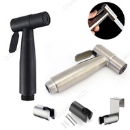 Protable Self Cleaning Hand Toilet bidet Sprayer Gun black Stainless Steel Anal Faucet wc wash cleaning Shower Head wall holder  SG2L
