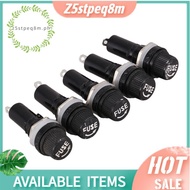 5 Pcs AC 125V 15A 6 x 30mm Panel Mount Fuse Holder