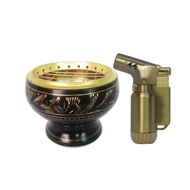 Brass Charcoal Burner Incense Pot for Agarwood Sandalwood Frankincense Myrrh All Fragrant Woods and