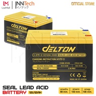 DELTON แบตเตอรี่แห้ง 12V8AH / 12V12AH แบตเตอรี่เครื่องสำรองไฟ แบตเตอรี่เครื่องพ่นยา แบตเตอรี่ถังพ่นย