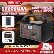 Portable Power Station 150W AC 220V Output Outdoor Solar Charger Powerbank Generator Inverter For Ca