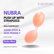 BareMuse - NUBRA Premium Sticky Push Up Bra – Waterproof · Invisible · Strapless