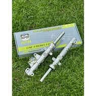 CNC FORK SILVER/GOLD LOWER 1.5INCH APM RACING NEW MODELFRONT FORK CNC ABS MODEL PLUG AND PLAY