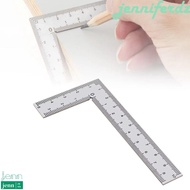 JENNIFERDZ L Square Ruler, Stainless Steel Double-Sided Metal Ruler, Office Accessories High-Accurac
