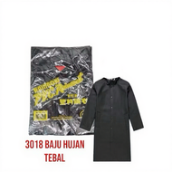 Baju Hujan Rainbow Tebal / Black PVC Raincoat 3018 / Baju Hujan Motosikal Tebal READY STOCK